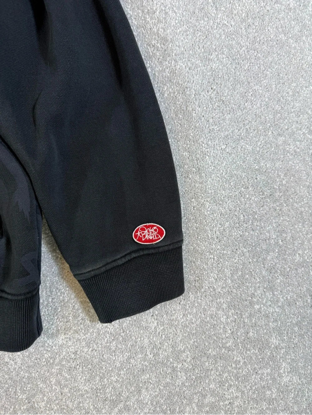 Ecko Unltd Hoodie Mens L Black Full Zip Sweater Hip Hop Graffiti Skater Y2K